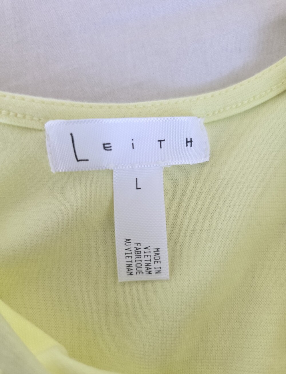 Leith Yellow Scoop Midi Tank Dress with Side Slit - Picture 5 of 6